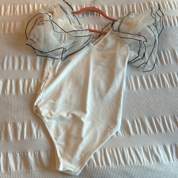 Tops - new body suit with decorated shoulders